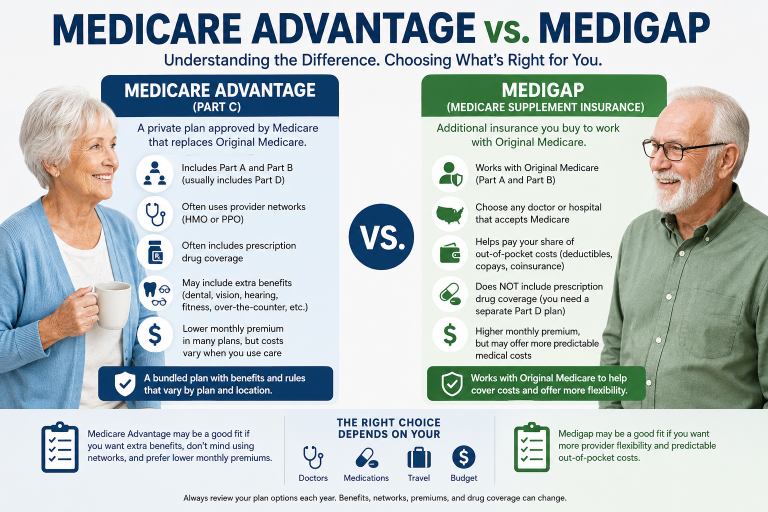 Medicare Advantage vs. Medigap: What Seniors Need to Know Before Choosing