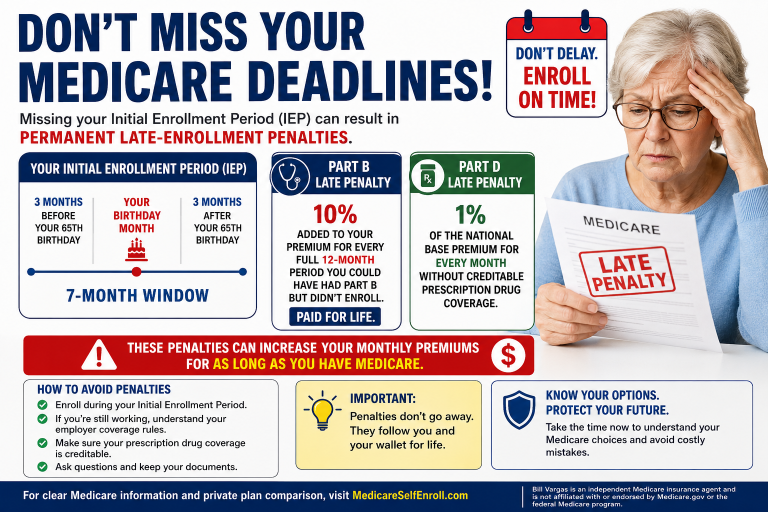 Missing Your Medicare Initial Enrollment Period Can Cost You for Life