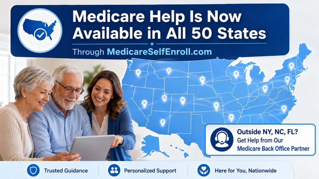 Medicare Help Is Now Available in All 50 States Through MedicareSelfEnroll.com