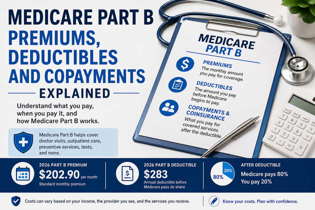 Medicare Part B Premiums, Deductibles and Copayments Explained